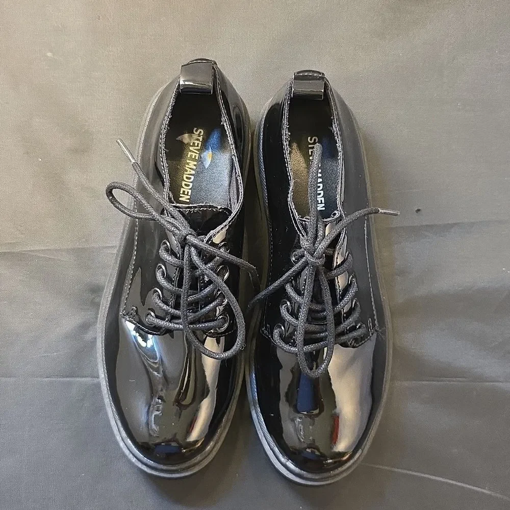 BRAND NEW STEVE MADDEN LACE-UP PLAFORM GIRLD LOAFER G1